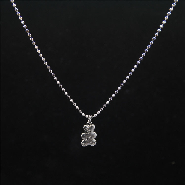 Necklace Pendant Punk Rock Flower Bear Heart Hip Hop Fashion Jewelry Cool For Women Girl Gifts Accessories Party Nightclub Gifts