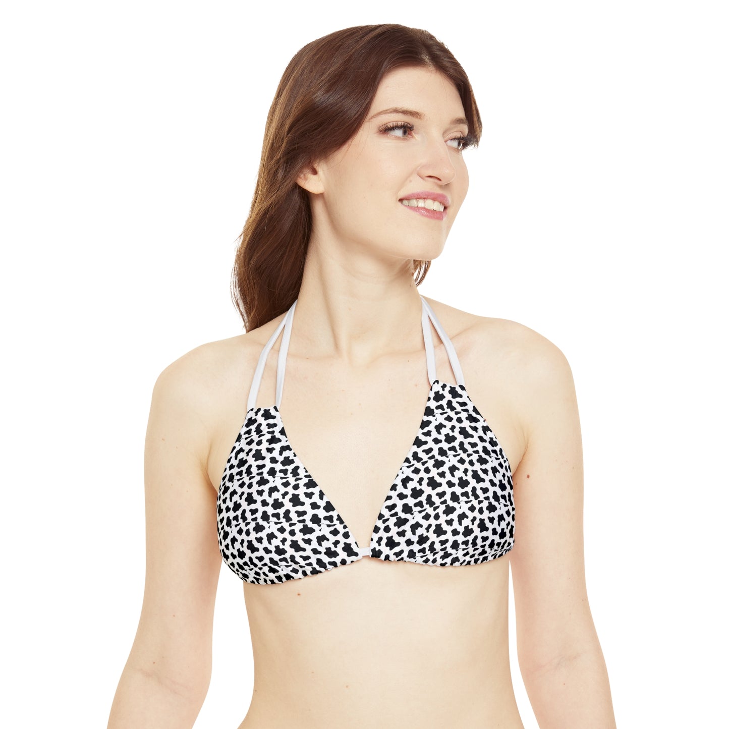 Strappy Bikini Set cow print