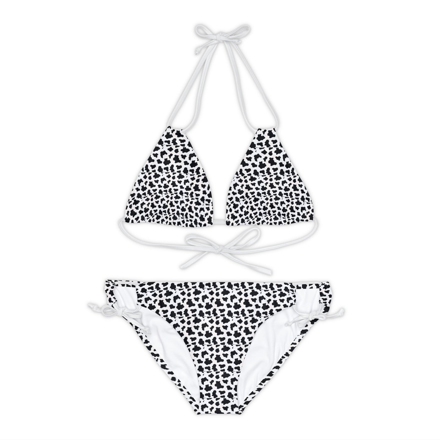 Strappy Bikini Set cow print