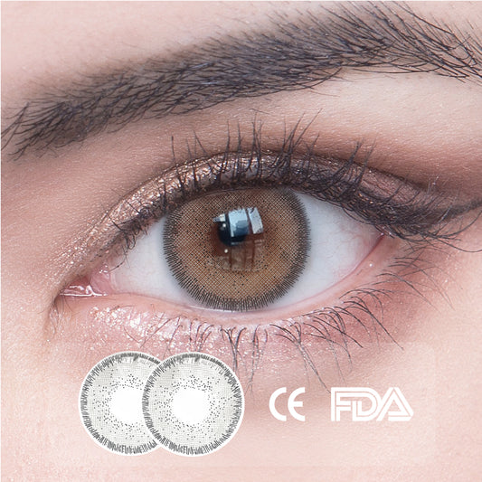 Contact Lenses GRAY 1Pcs FDA Certificate Eyes Beautiful Pupil Colorful Girl Cosplay