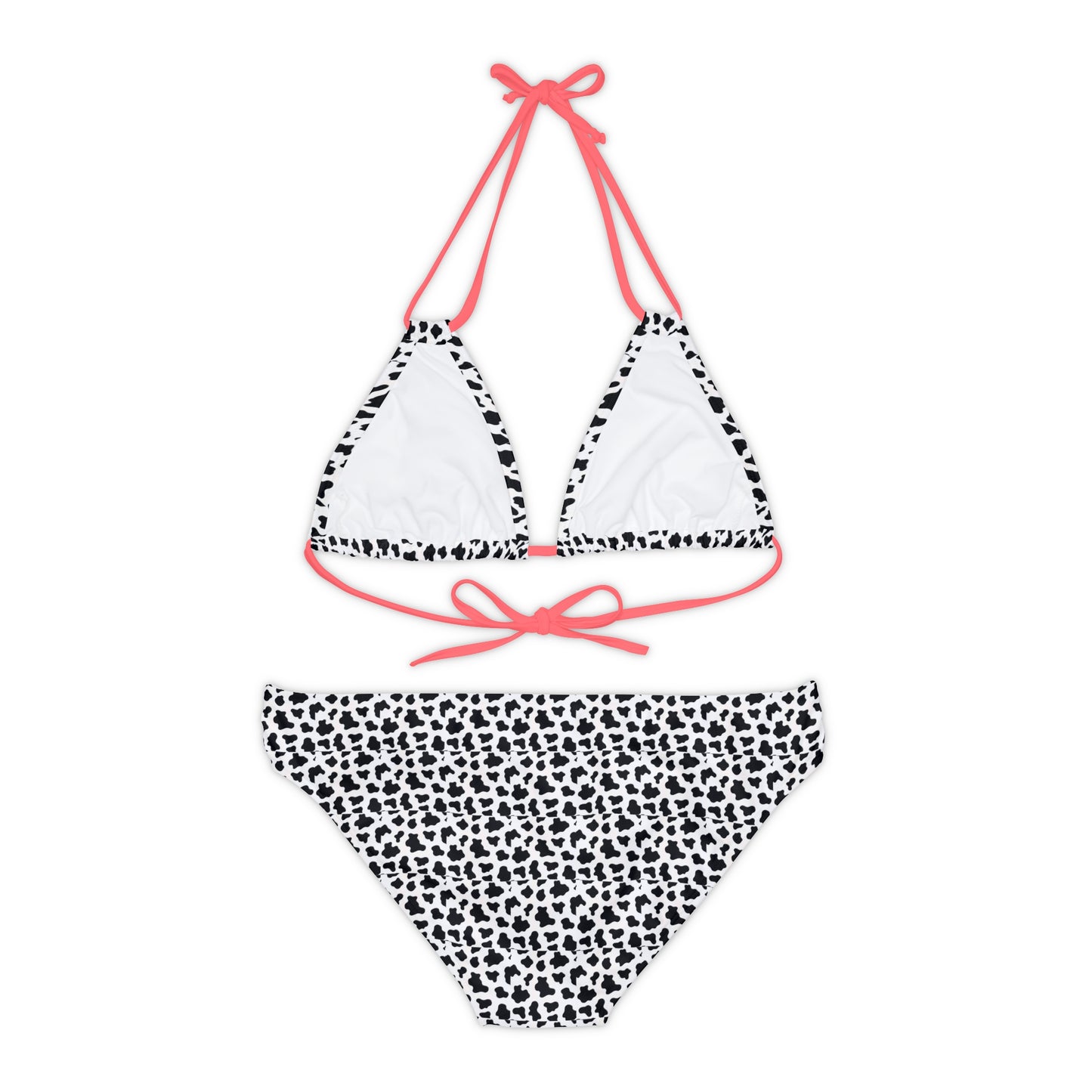 Strappy Bikini Set cow print