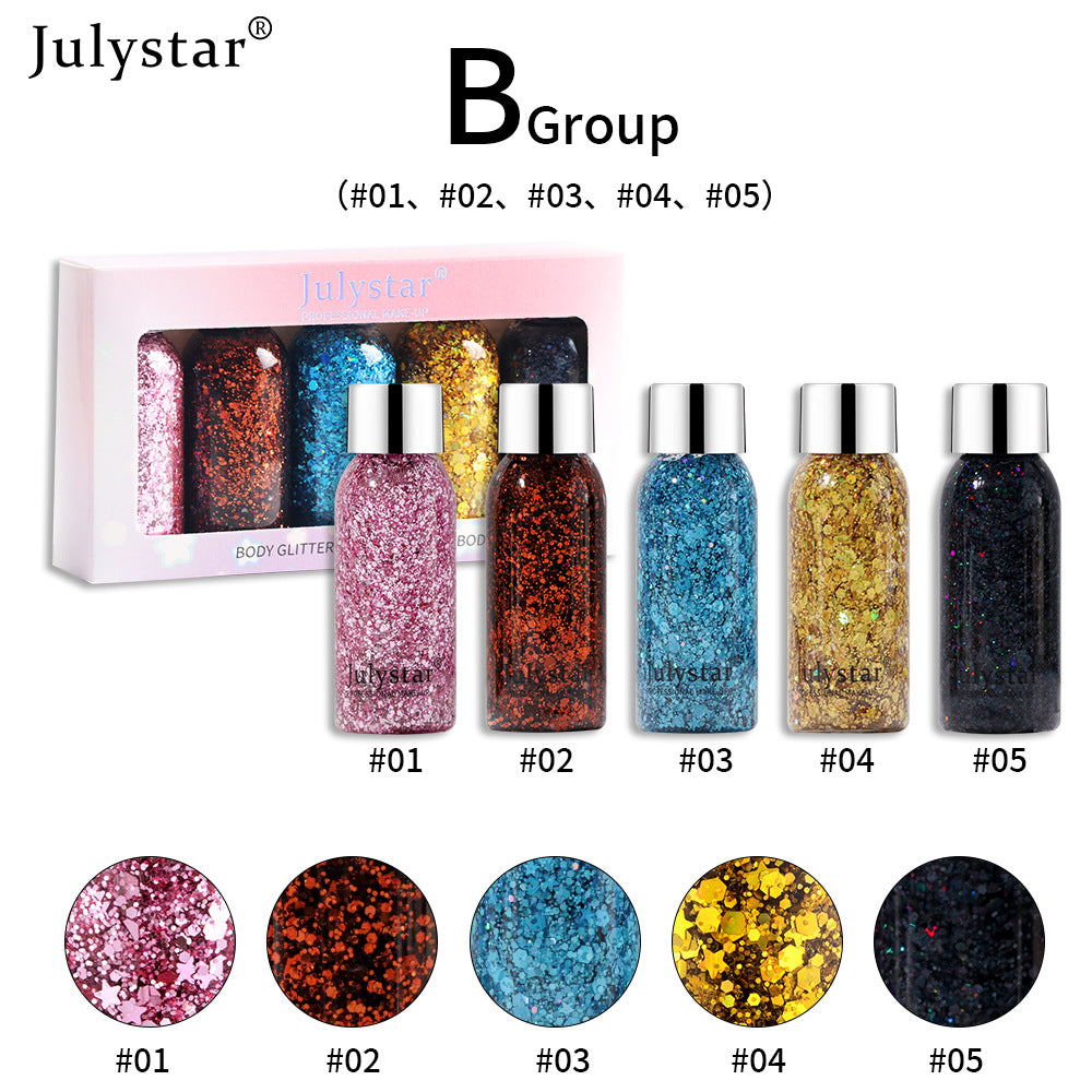 Color Gold Cong Sequins Eyeshadow Liquid High Color Makeup Dazzling Performance Blue Liquid Eyeshadow