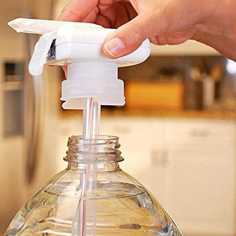 Beverage Dispenser Spill-Proof Tool Electric Water Tap Compact Juice Milk Suck Tool Universal Automatic  Magic cap Water Drink Fruit Juice