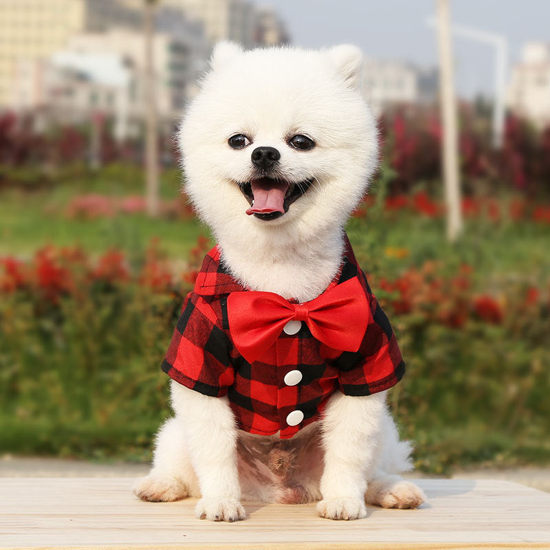 Spring Summer Autumn Dog Shirts Suits Wedding Dresses Teddy Bears Pets Cats Clothes Supplies