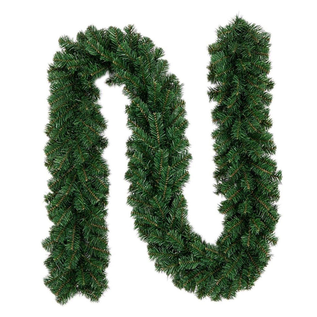 Garland Green Christmas 2.7m Artificial Wreath Xmas Party Decor Christmas Tree Rattan Hanging Pendant & Drop Ornament for Kids