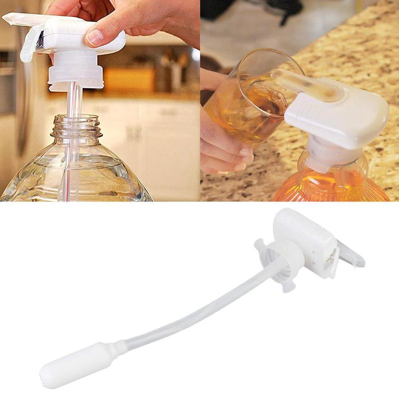 Beverage Dispenser Spill-Proof Tool Electric Water Tap Compact Juice Milk Suck Tool Universal Automatic  Magic cap Water Drink Fruit Juice