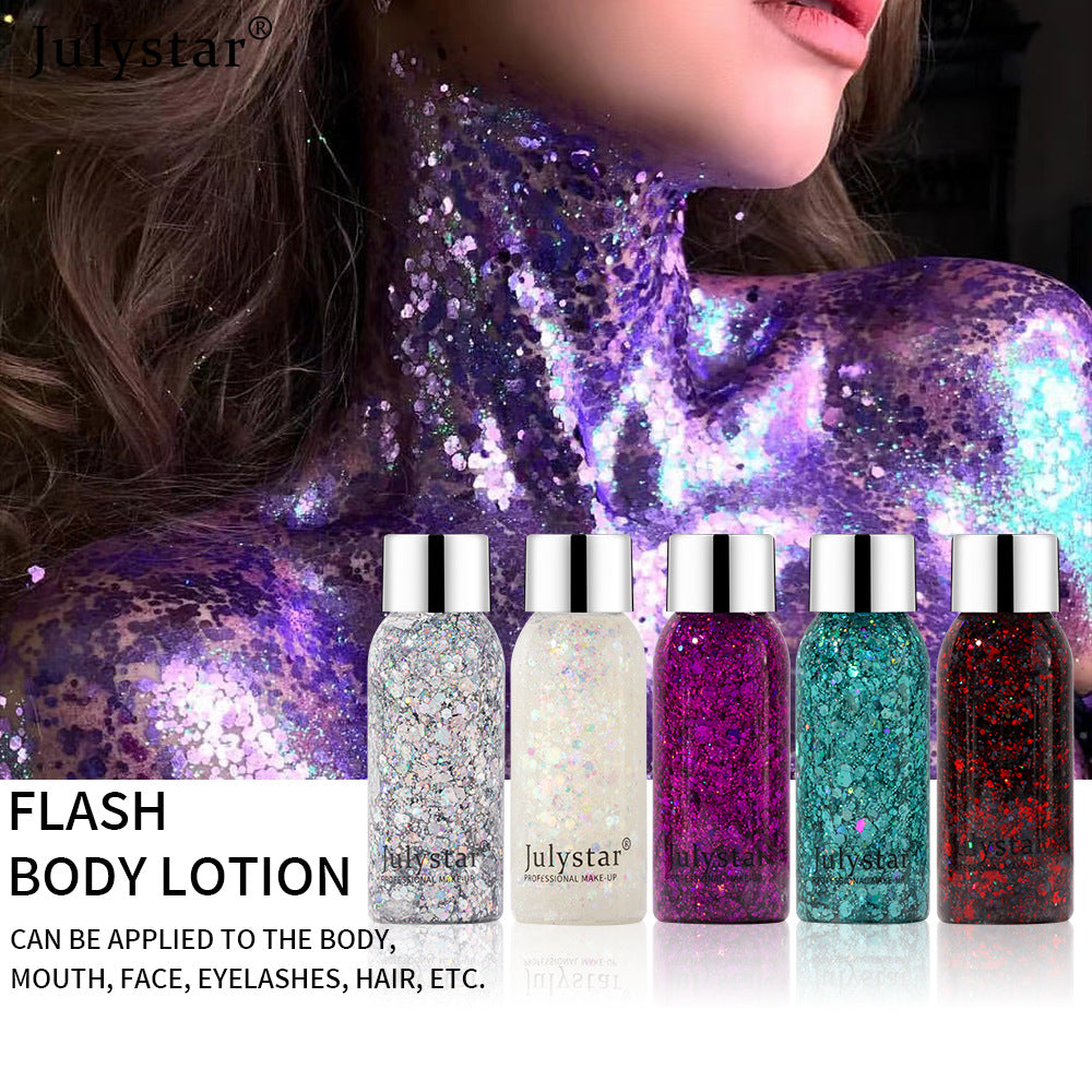 Color Gold Cong Sequins Eyeshadow Liquid High Color Makeup Dazzling Performance Blue Liquid Eyeshadow