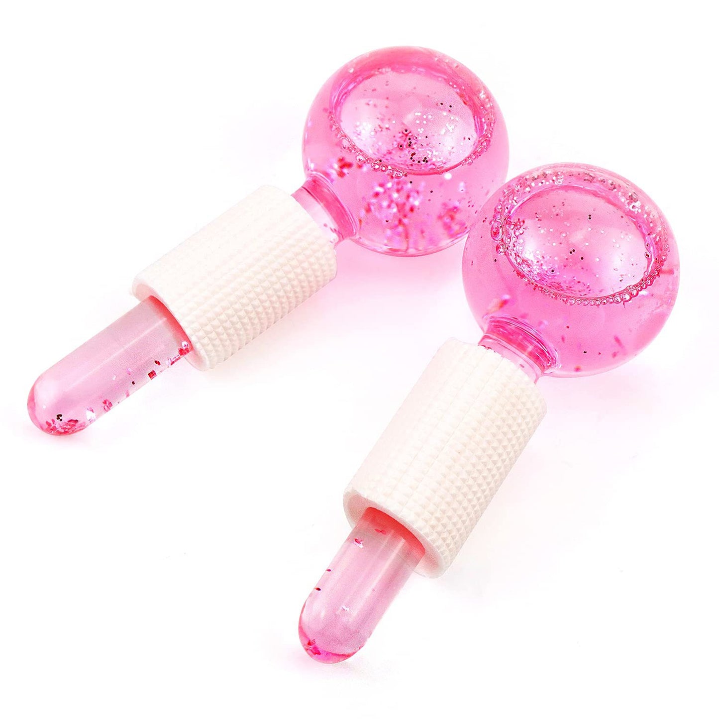 Beauty Ball Glitter Crystal Ice Hockey Ice Therapy Facial Massage Glass Beauty Ball Ice Wave Ball