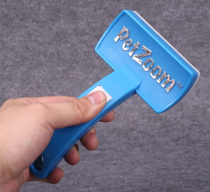 PetZoom Brush for Dogs and Cats Pet Grooming Brush Removes Mats and Tangles For Long and Short Haired Pets