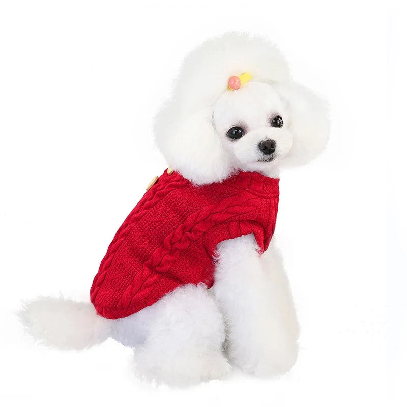 Dog Jacket Coat Pets Cats Clothes Sweater Winter Thickening Sweater Clothes