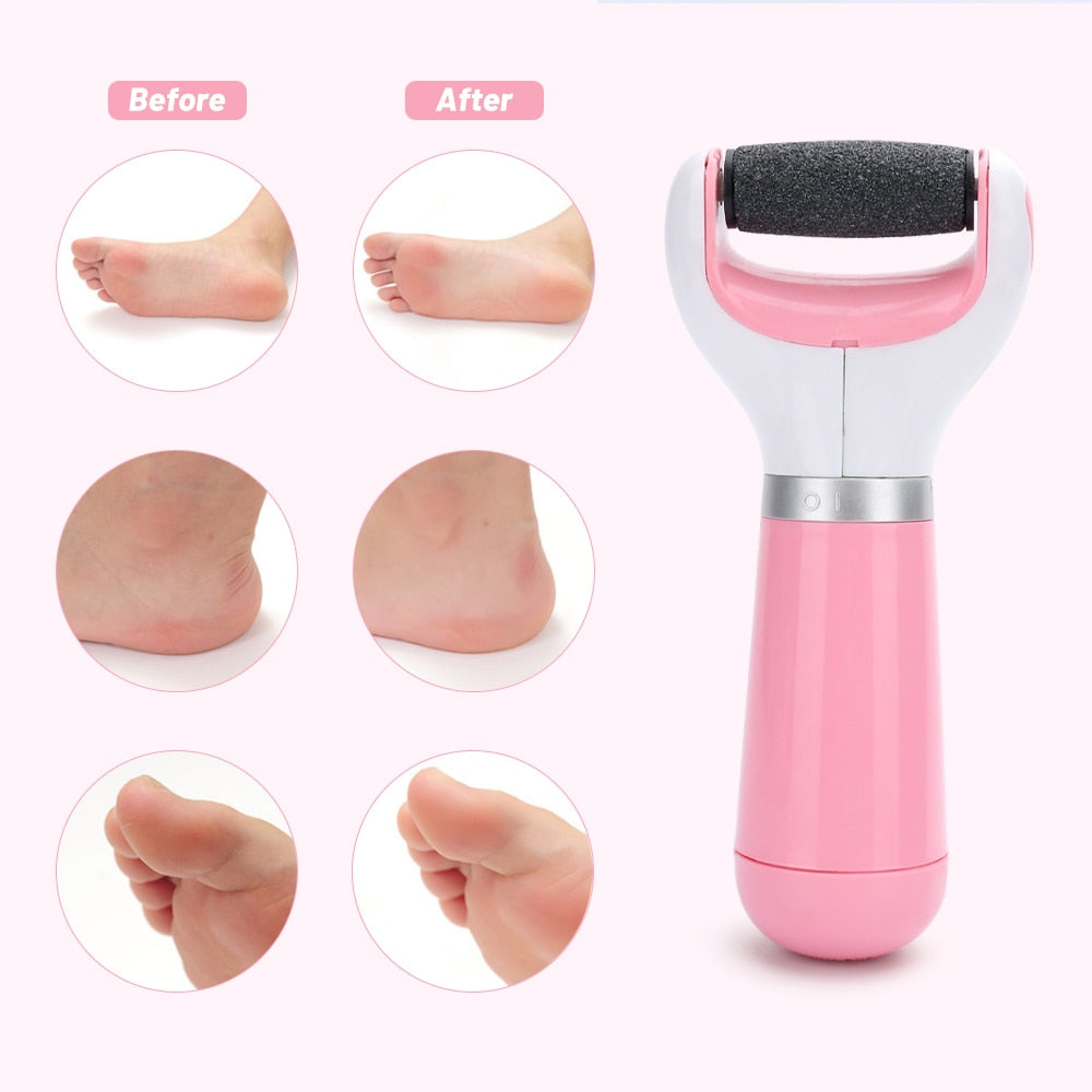 Portable Electric Foot Heel Care Tool Pedicure tool Pedicure Socks Feet Heels Toe Cuticle File Set  USB Pedicure Professional