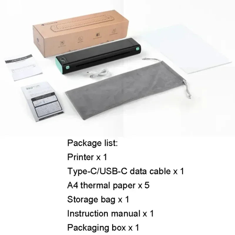 Phomemo Portable Thermal Printer M08F A4