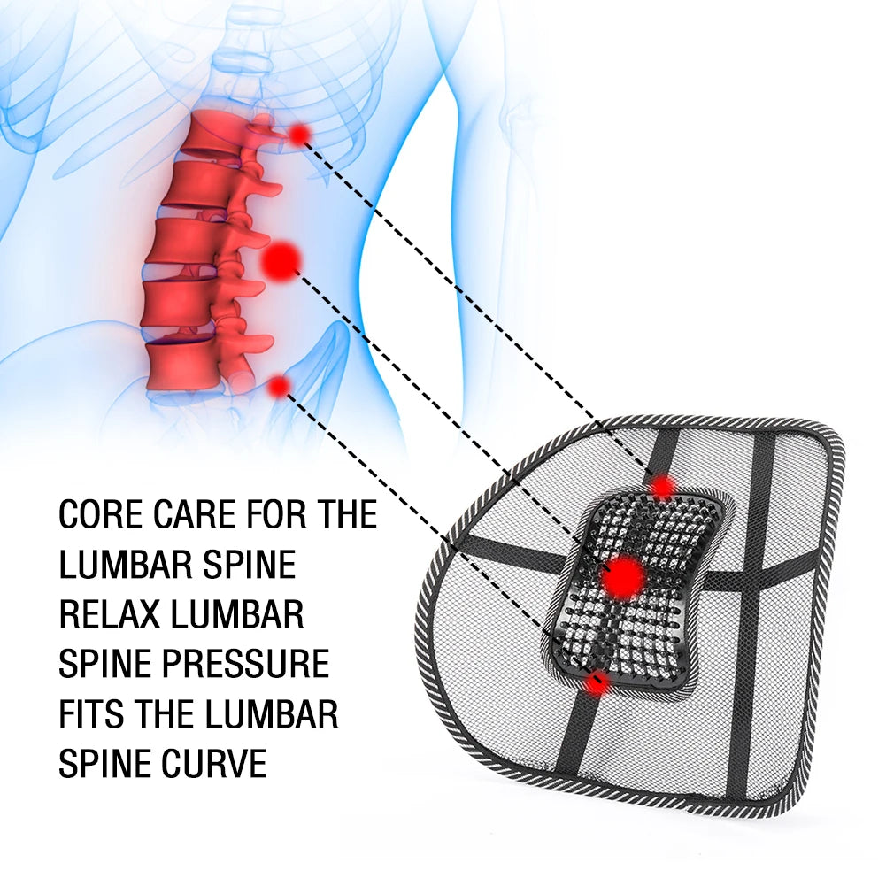 Lumbar Cushion for Office Chairs & Cars