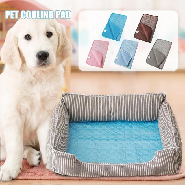 Dog Mat Cooling Summer Pad Mat For Dogs Cat Blanket Sofa Breathable Pet Dog Bed Summer Washable For Small Medium Large Dogs Car