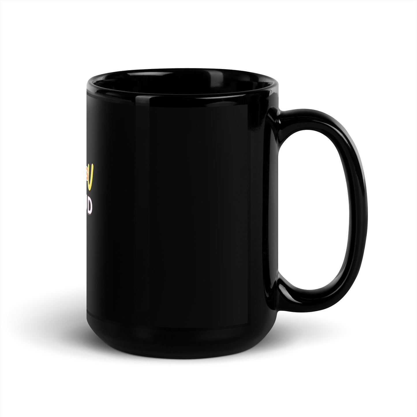 Be Proud Black Glossy Mug Pride