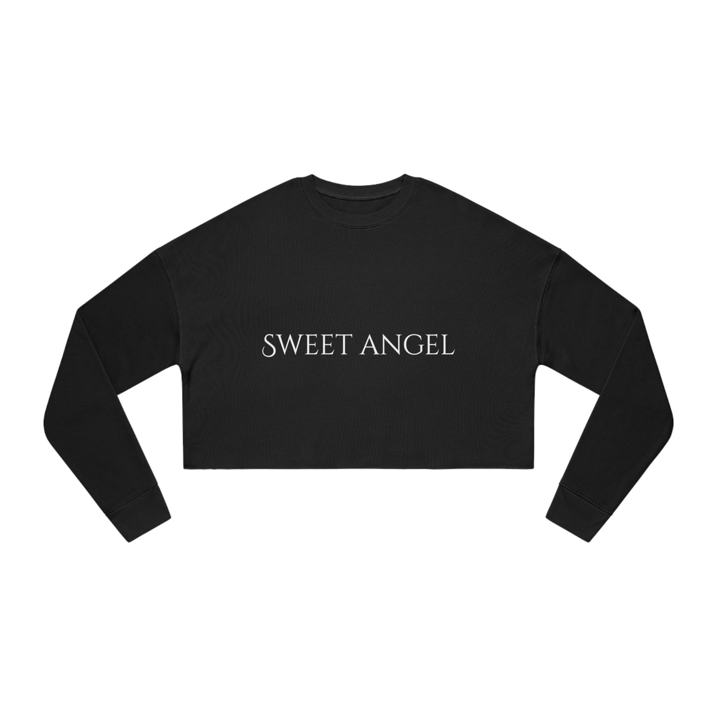 Women's Cropped Sweatshirt Angel