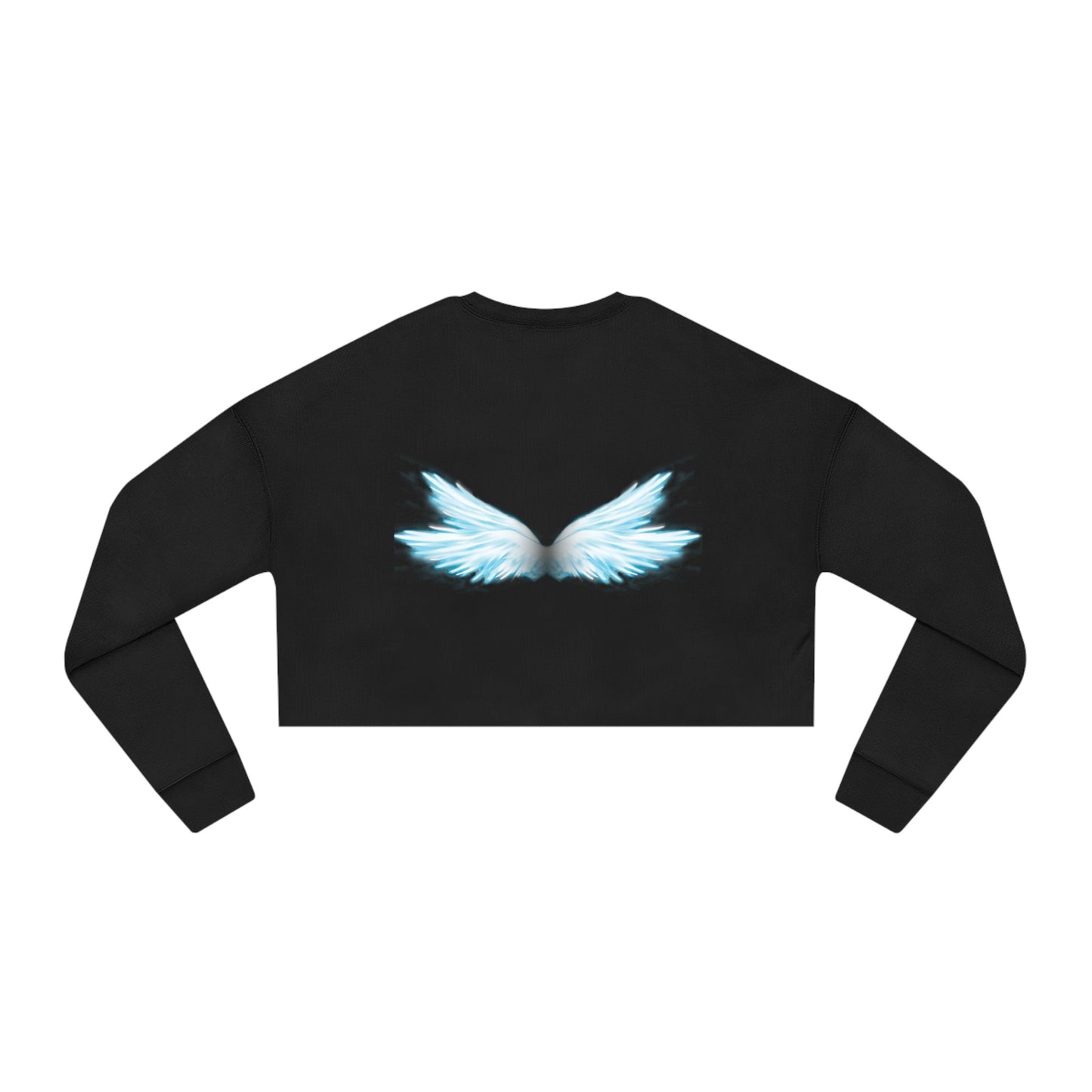 Women's Cropped Sweatshirt Angel