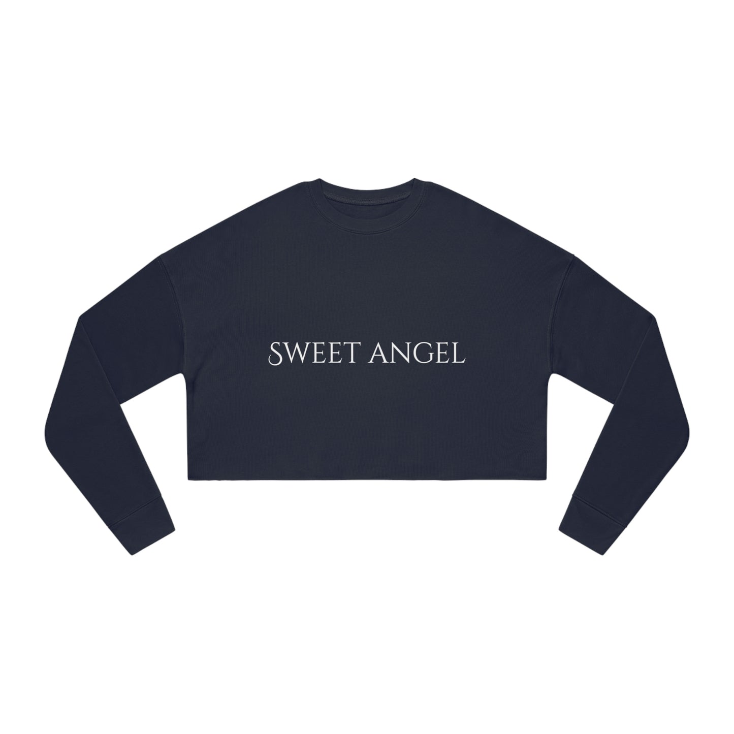 Women's Cropped Sweatshirt Angel