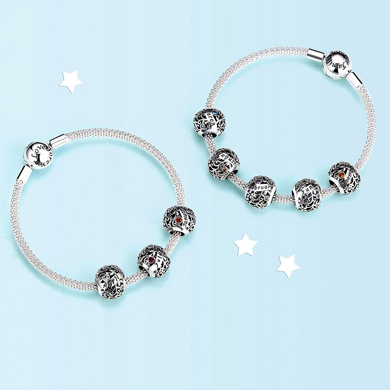 WOSTU 925 Sterling Silver Beads Charm Fit Original Bracelet 2019