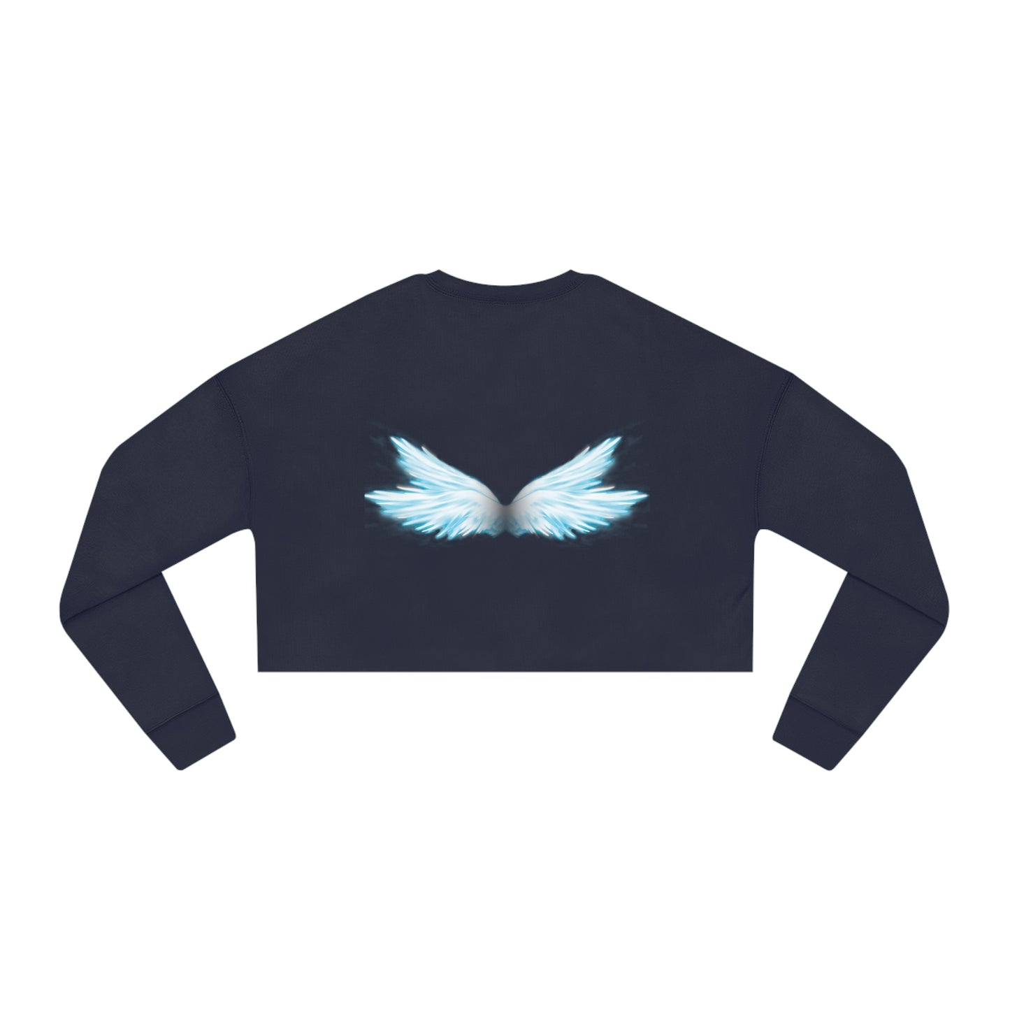 Women's Cropped Sweatshirt Angel