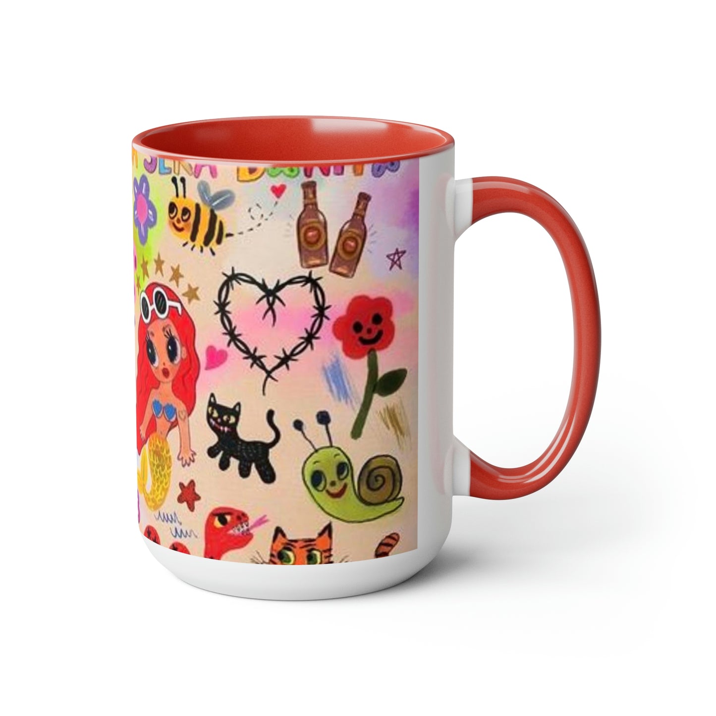 Two-Tone Coffee Mugs, 15oz